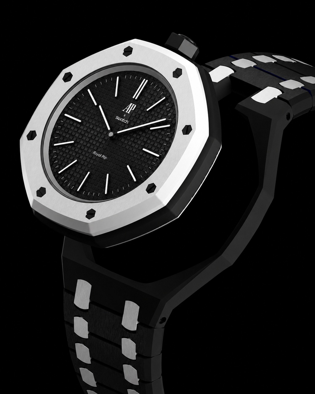 White Two Tone Dark